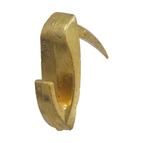 Hillman HILLMAN WallBiter Brass-Plated Silver Small Picture Hook 45 lb 4 pk 122393 - main